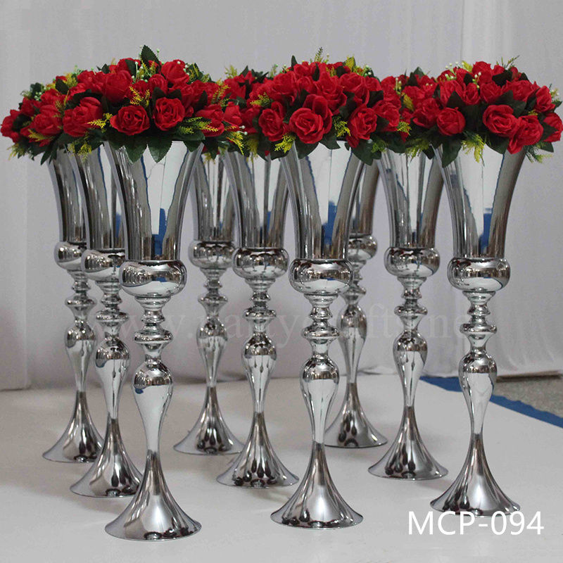 stainless steel centerpiece tall vase wedding party event hotel hall home decoration (MCP-094)