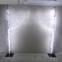 stage backdrop LED light rectangel  wall stainless steel  backdrop party event stage rectangular decoration baby shower home decoration