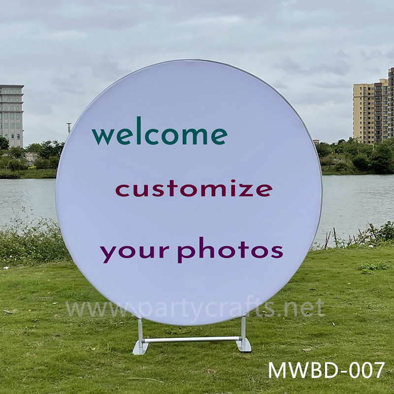 banner stainless steel backdrop (MWBD-007)