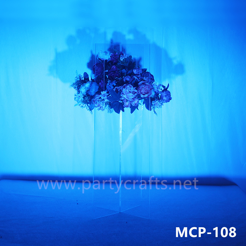 acrylic clear flower stand centerpiece (MCP-108)