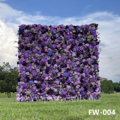 purple 3D flower wall romantic rose floral wall for party events planning bridal shower garden layout couples shower wedding photo backdrops decoration