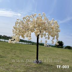 white cherry blossom champange tree artificial flower tree decathable wedding party event bridal shower backdrop decoration garden layout