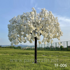 full lush white cherry blossom tree centerpiece fake tree garden decoration artificial tree outdoor decoration garden layout fake silk cherry flowers wedding centerpieces table decor dining table decoration