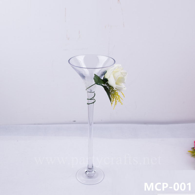 clear glass vase (MCP-001)