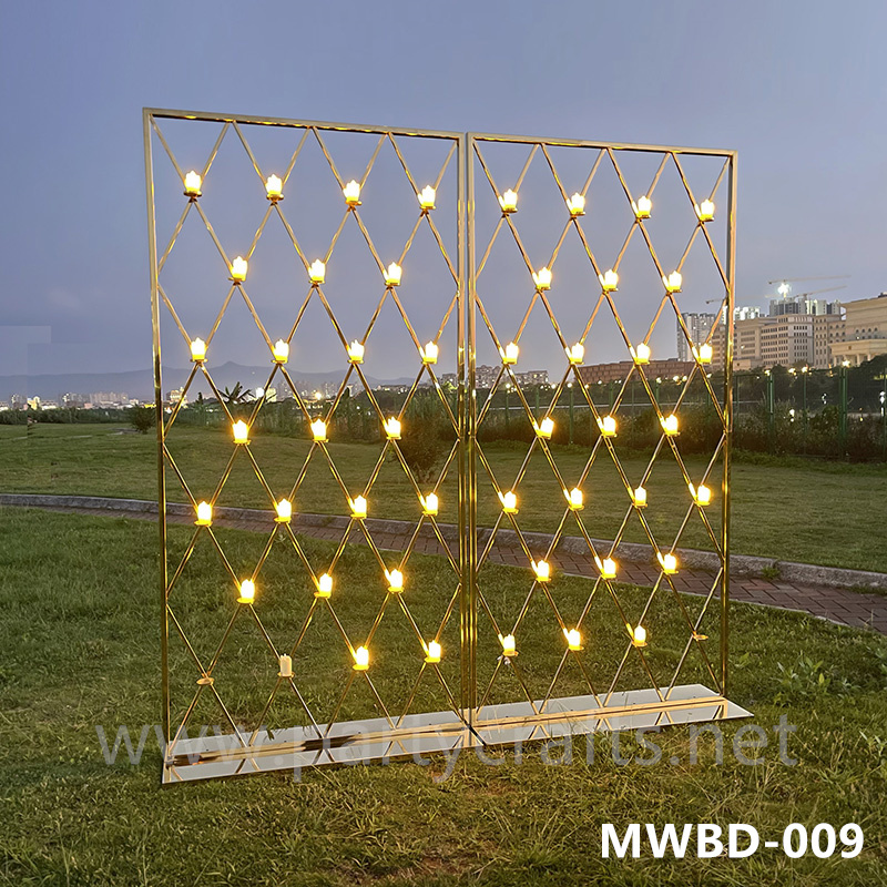 candle wall stainless steel backdrop (MWBD-009)