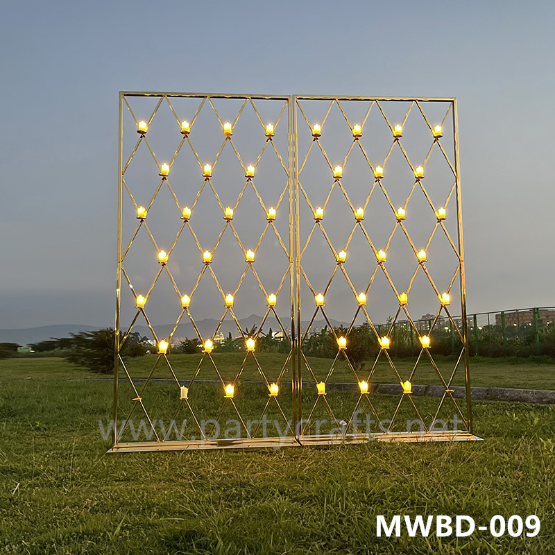 candle wall stainless steel backdrop (MWBD-009)