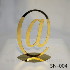 letter table number sign double gold mirror table sign for wedding table centerpiece birthday party event decoration
