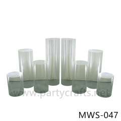 clear  cylinder pedestal stand cake candy table aisle decoration home decoration art display stands wedding birthday party event stand bridal shower pillar stand