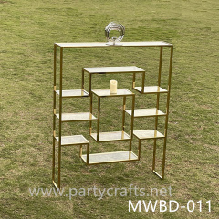gold wine rectangle backdrop stand art display stands art shower display dining room home decoration hotel hall living room decoration rectangular stand aisle decoration
