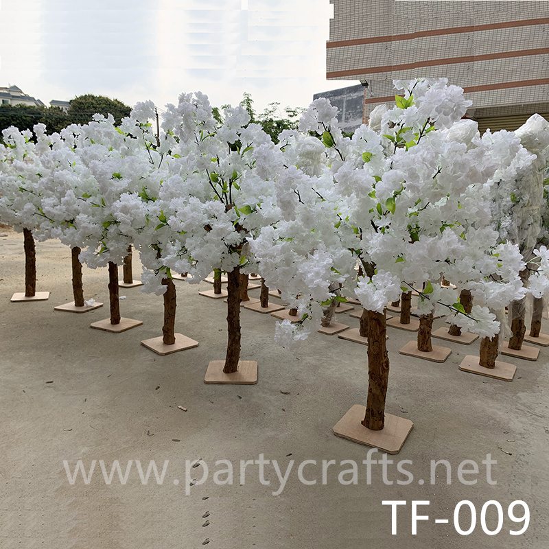 white & pink cherry blossom tree artificial flower tree wedding party event bridal shower backdrop decopration