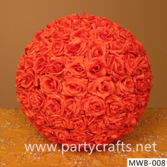 red rose artificial flower ball garden layout