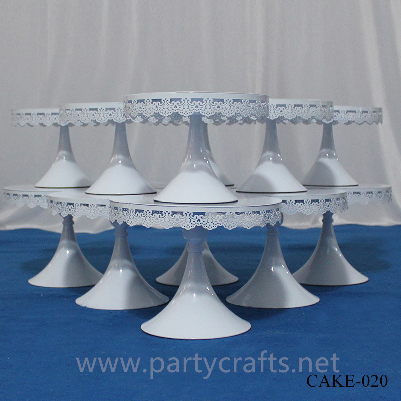 pure white stylish metal cake stand candy stand cupcake stand wedding party birthday party family party event table decoration