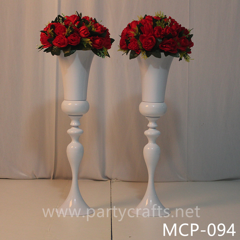 stainless steel centerpiece tall flower vase stage backdrop decoration wedding party event hotel hall home decoration