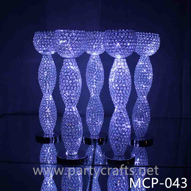 silver & gold crystal light plinths pillars wedding party event centerpiece home livingroom decoration home decoration aisle decoration party event backdrop background decoration