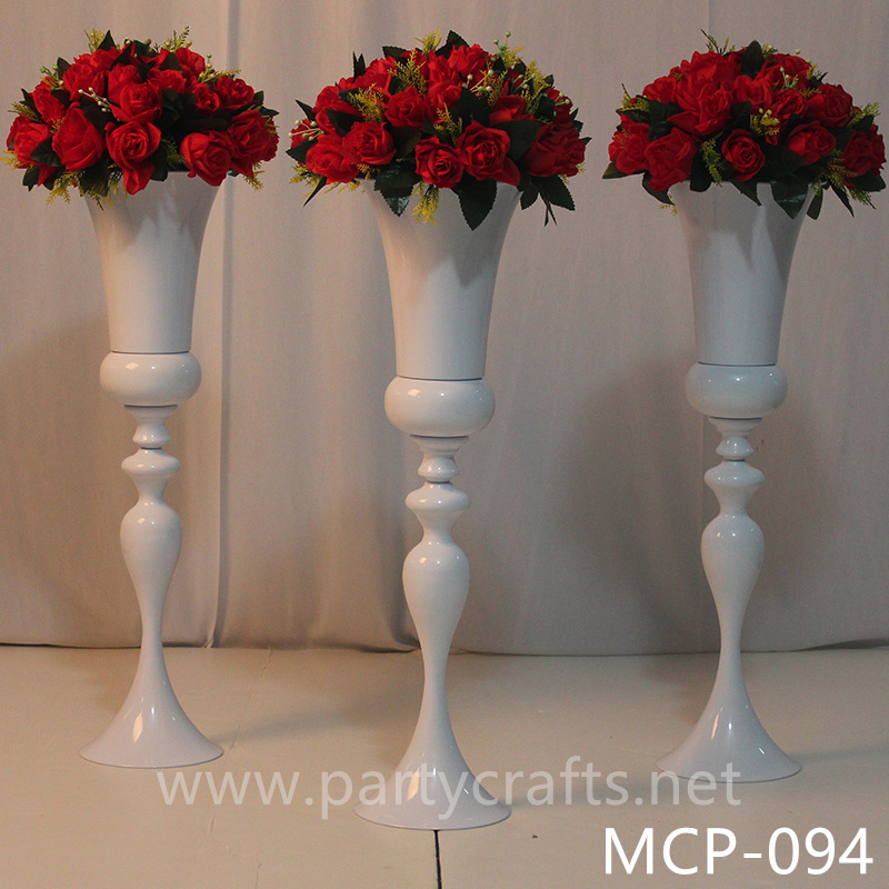 stainless steel centerpiece tall flower vase stage backdrop decoration wedding party event hotel hall home decoration