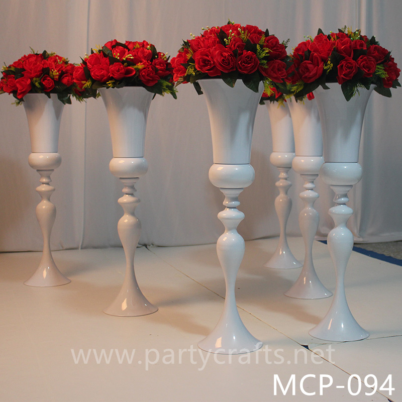 stainless steel centerpiece tall flower vase stage backdrop decoration wedding party event hotel hall home decoration