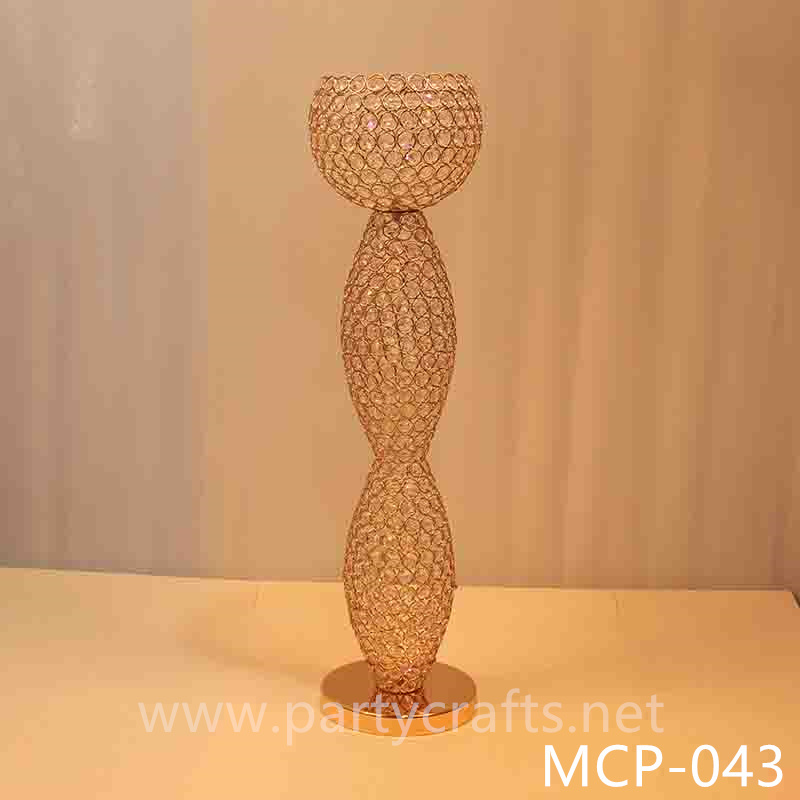 silver & gold crystal light plinths pillars wedding party event centerpiece home livingroom decoration party event backdrop background decoration