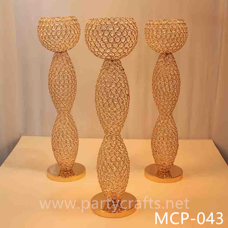 silver & gold crystal light plinths pillars wedding party event centerpiece home livingroom decoration party event backdrop background decoration