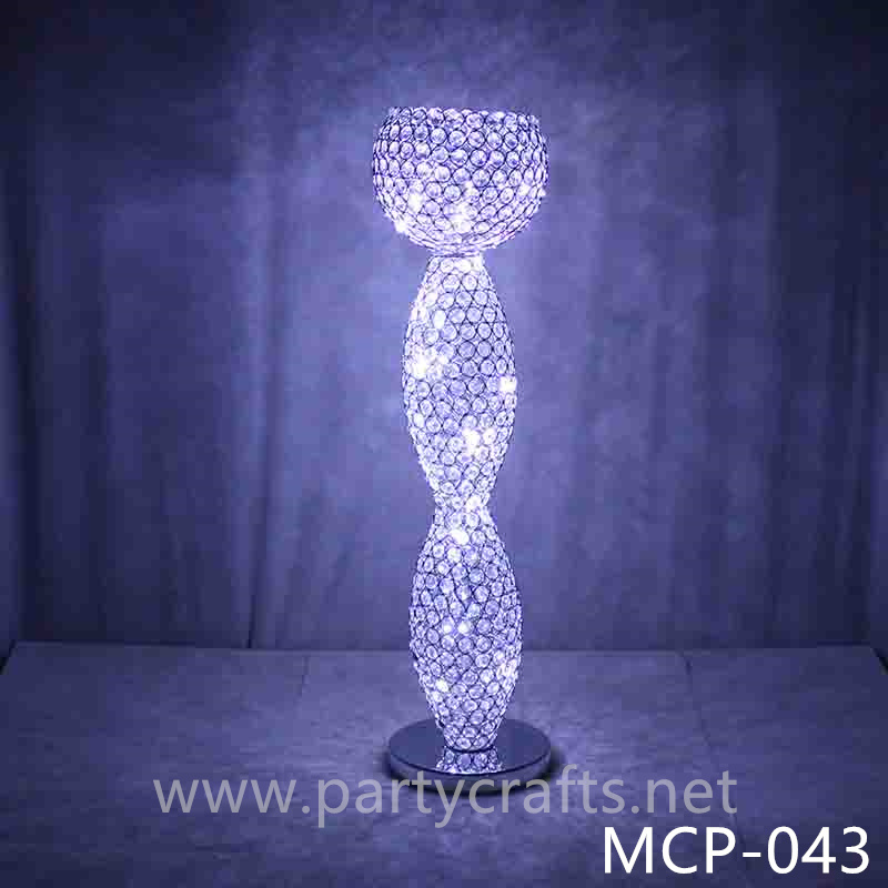 silver & gold crystal light plinths pillars wedding party event centerpiece home livingroom decoration party event backdrop background decoration