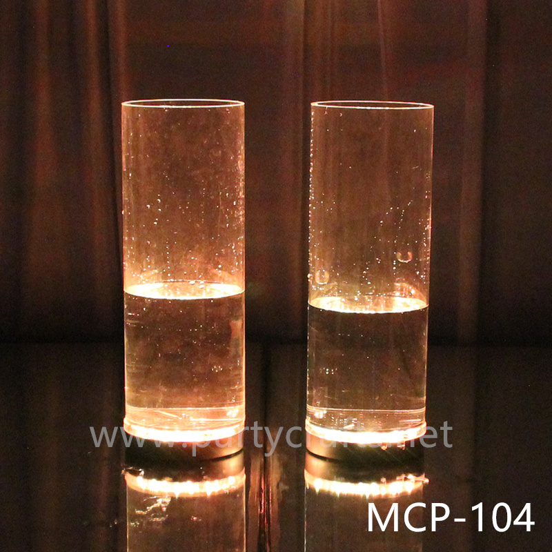 acrylic clear flower vase colorfull light  centerpiece vase wedding aisle party event hotel hall home dinning bridal shower  lobby bar decoration home decoration