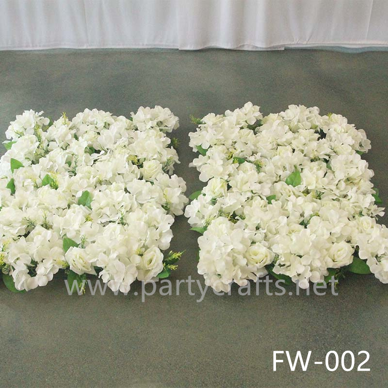 white 3D flower wall romantic rose floral wall garden layout  for party events planning bridal shower couples shower wedding photo backdrops decoration