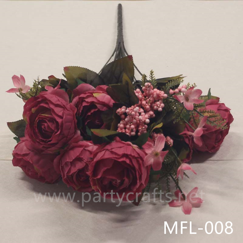 rose artificial flower fake flower garden layout