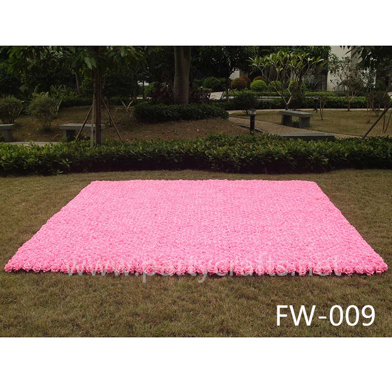 pink 3D flower wall romantic rose floral wall for party events planning bridal shower couples shower garden layout wedding photo backdrops decoration