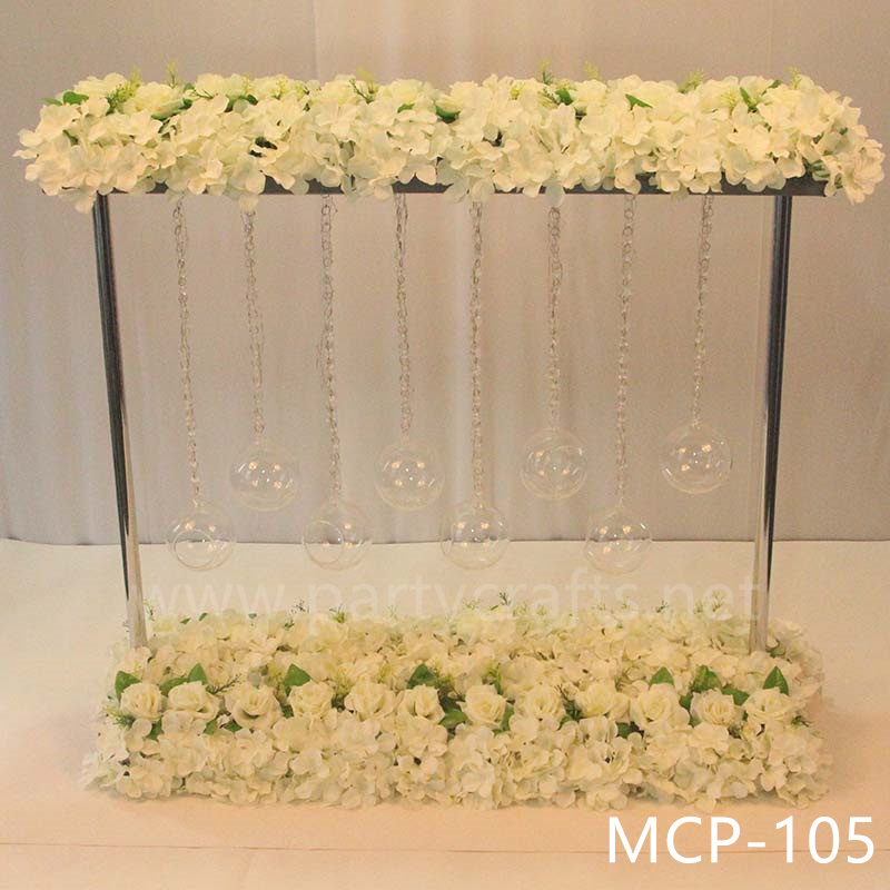 flower metal stand centerpiece LED light floral stand wedding party event decoration