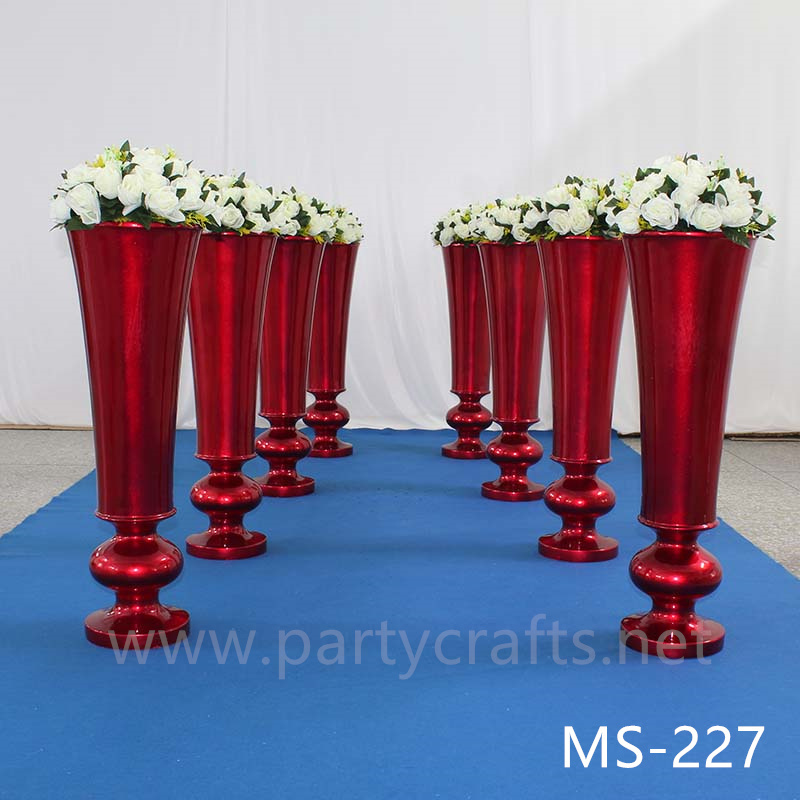 fiber glass vase flower vase flower pot table centerpiece flower stand home decoration wedding event decoration aisle decoration