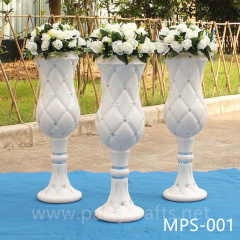 White fiberglass vase  crystal decoration  aisle decoration engraved pattern wedding party decoration bridal shower event decoration living room hotel hall decoration