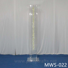 clear tall rectangular pedestal stand square riser stand  rectangle aisle deocration cube art display stands wedding table centerpiece cake table sweet table
