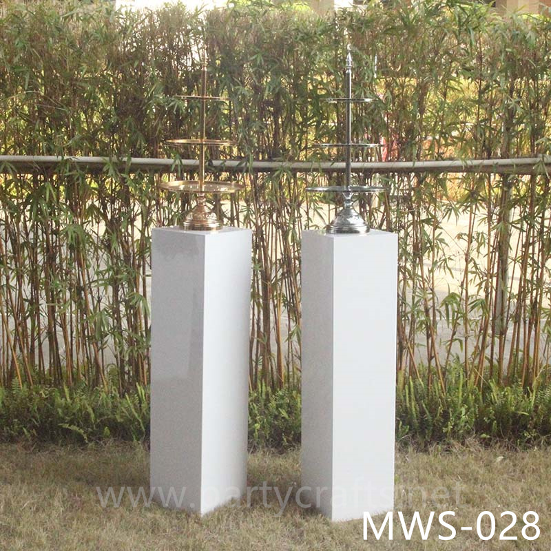 pure white rectangle pedestal stand base square riser stand cube small art display stands flower stand rectangular pedestal wedding table tall centerpiece cake table sweet table backdrop stand decoration floral stand  aisle decoration home decoration