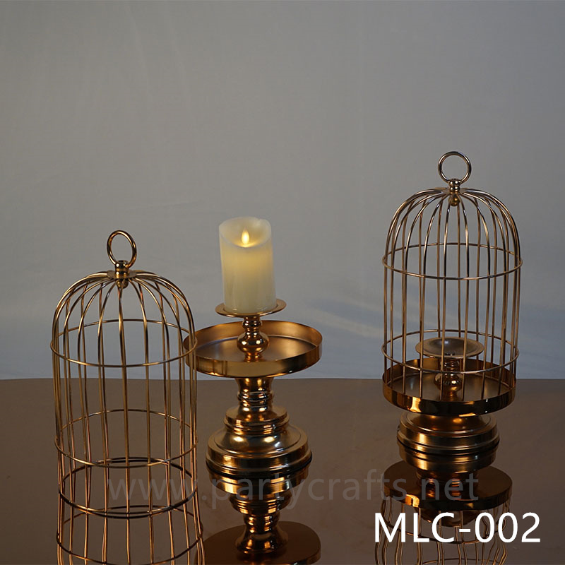 gold birdcage Wedding Lantern candel holder table centerpiece wedding party event table decoration Wedding Lantern for Couple bridal shower decoration