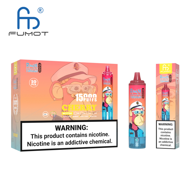 FUMOT RANDM TORNADO 15000 DISPOSABLE VAPE DEVICE WITH  BATTERY AND EJUICE DISPLAY WHOLESALE (15000 PUFFS)