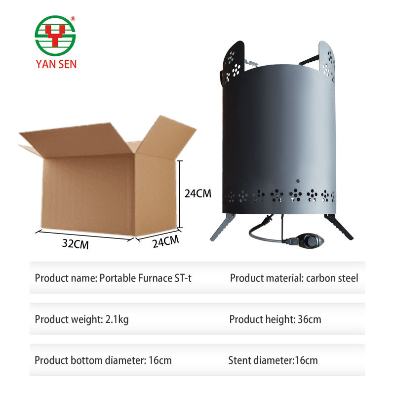 Yansen Camping Hiking Stove Wood Burning Stove Quick Assembly Backpacking Folding Backpack Stove