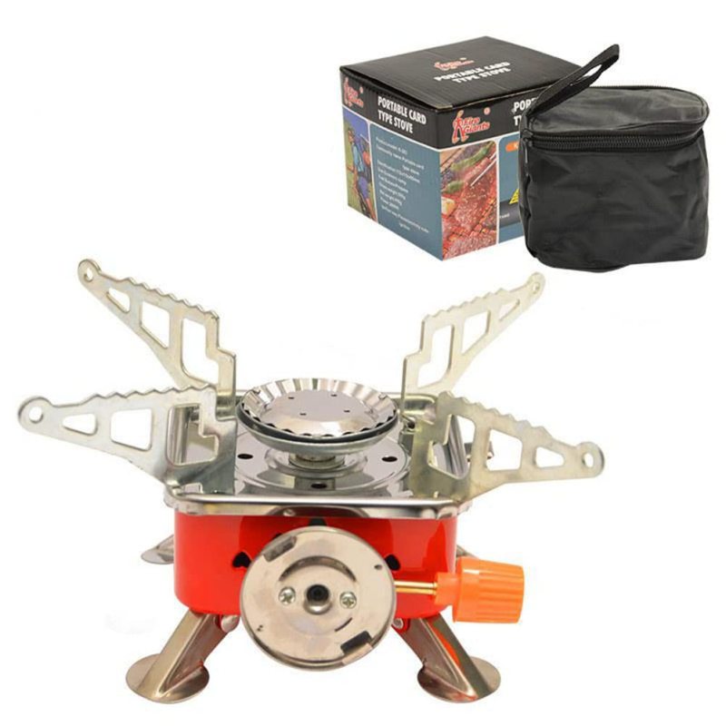 Mini Camping cooking Backpacking Stove Portable Folding Windproof Small Gas Stove for Outdoor Camping Hiking Road Trip