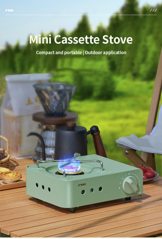 2100W Portable Camping stove Stainless Steel Outdoor Cassette mini gas Stoves Hiking Picnic Portable Butane Gas Camping stove