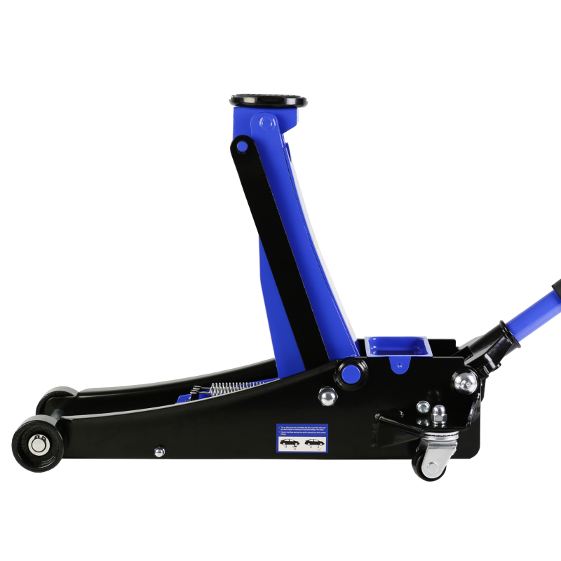 3t Low Profile Jack, Blue and Black, Ultra Low Floor Jack  with Dual Pistons Quick Lift Pump, Car Jack Hydraulic AutoLifts for Home Garage, Truck Jack Hydraulic