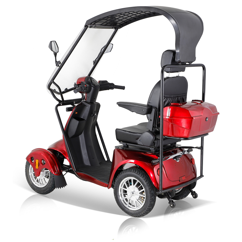 Xspracer AFDROOF-Red 4 Wheels Heavy Duty Mobility Scooter