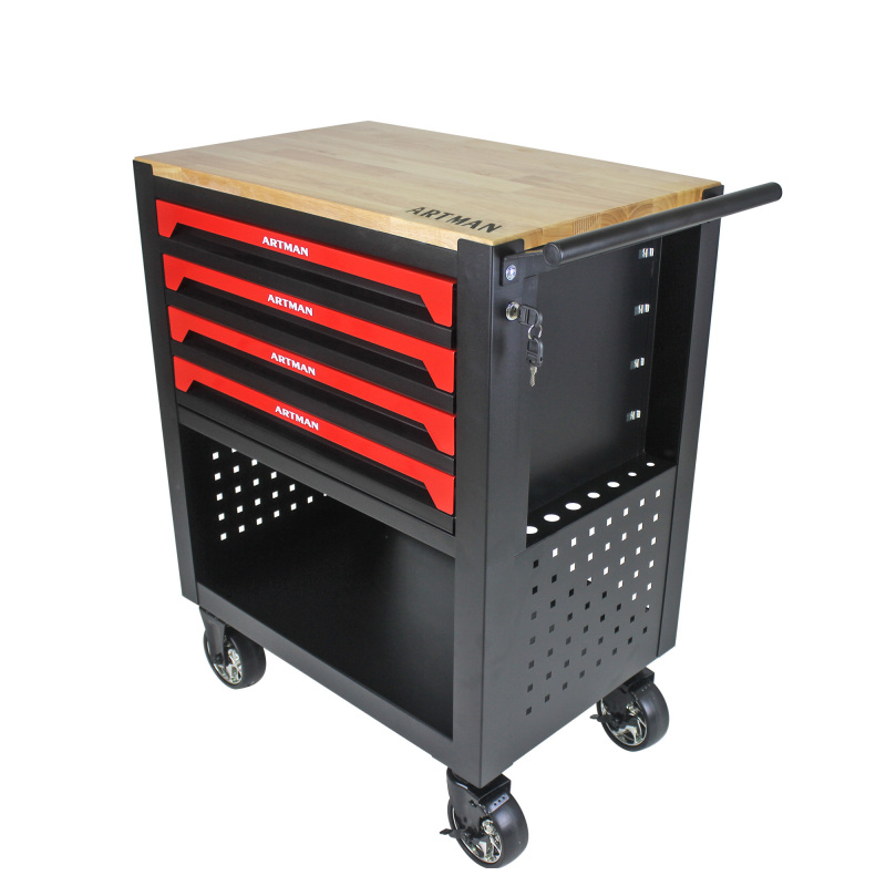 4 Drawers Multi-functional Tool Cart with Tools