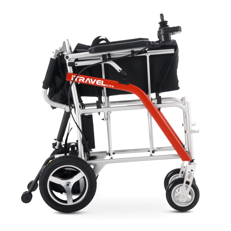 Intelligent Lightweight Foldable Electric Wheelchairs- Silver