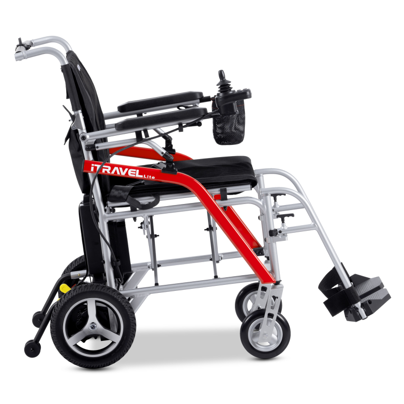 Intelligent Lightweight Foldable Electric Wheelchairs- Silver