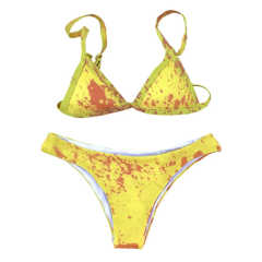 Orange Tie Dye Discoloration Bikini Set TQK610176-14