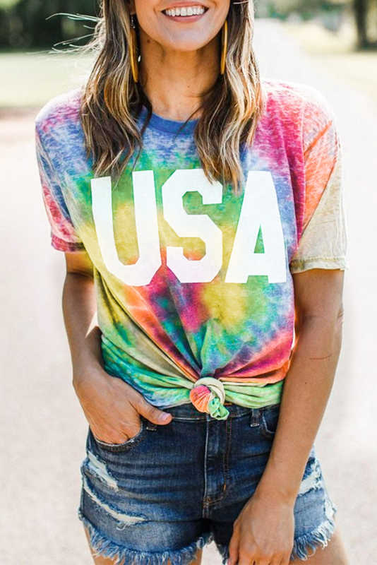 Tie Dye Rainbow Vortex T-shirt LC2524623-22