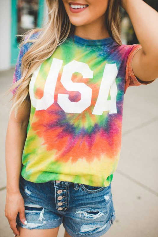 Tie Dye Rainbow Vortex T-shirt LC2524623-22