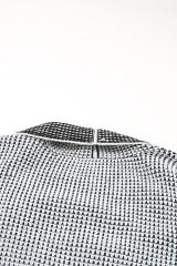 Gray Plus Size Textured Knit Cardigan