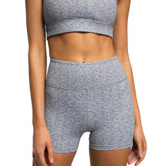 Gray Back Criss Yoga Bra with Shorts Set TQL710038-11