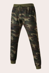 Men Camouflage Print & Drawstring Hoodie Tracksuit MC622017-9