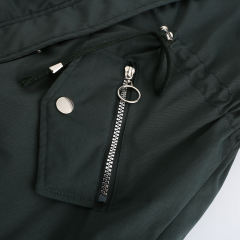 Dark Green Fur Collar Warm Hooded Parka Coat TQK280129-36