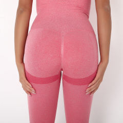 Red Back-Criss Seamless Yoga One Piece Jumpsuit TQE91567-3